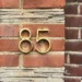 Hattem Gold - numéro de maison or 12,5 cm - moderne