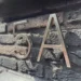 Número de casa de acero inoxidable plateado de 12,5cm con letras AB y C