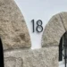 Matt black house number 12.5 cm - black letters