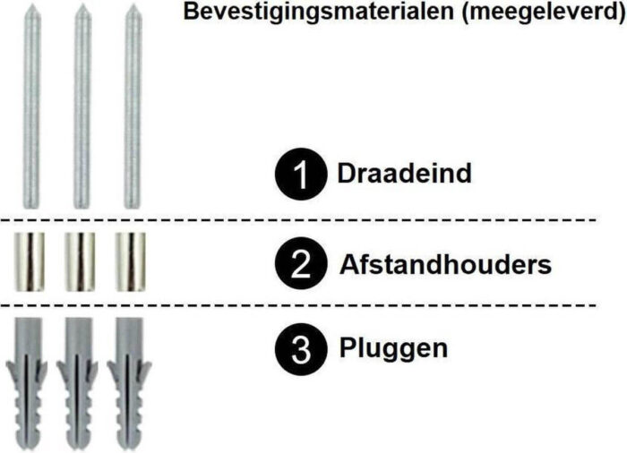 Hattem Husnummer - monteringsmateriale