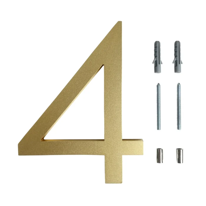 Kemp Numer domu Złoty 15 cm - materiał montażowy