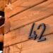 Wieler House number Bronze 15 cm - atmospheric photo