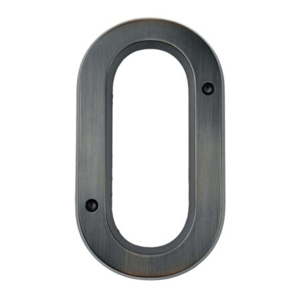 Wieler Husnummer Bronze 15 cm - husnummer 0 - ældet bronze