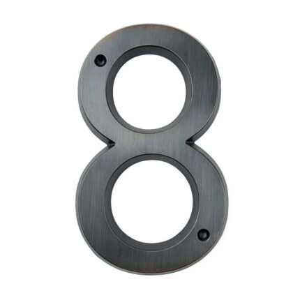 Wieler Husnummer Bronze 15 cm - husnummer 8 - ældet bronze