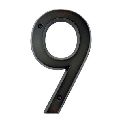 Wieler Husnummer Bronze 15 cm - husnummer 9 - ældet bronze