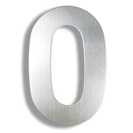Wijher Numero civico Argento acciaio inox 15 cm - numero civico 0
