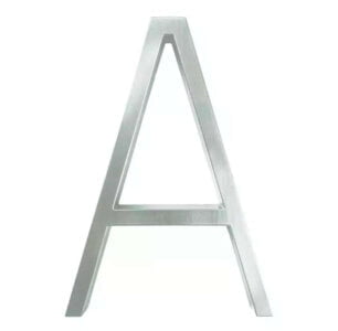 Hattem House number silver 12.5 cm - house number a