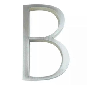Hattem House number silver 12.5 cm - house number b