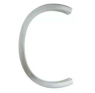 Hattem House number silver 12.5 cm - house number c