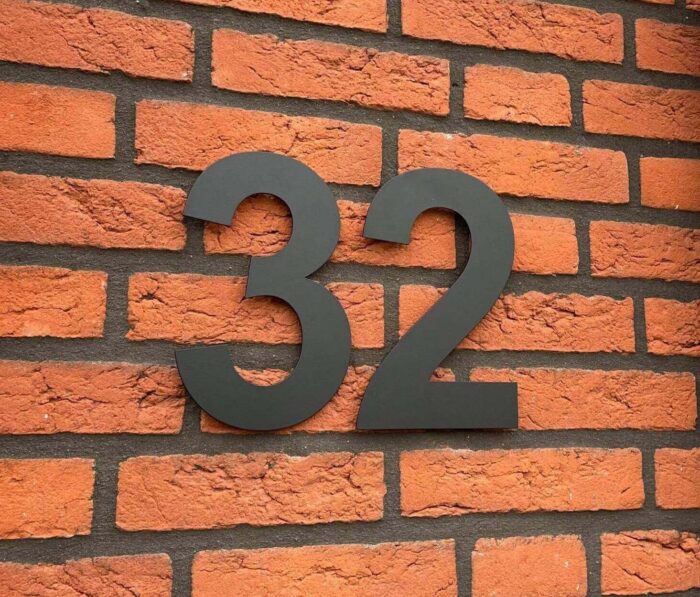 Número de casa Negro 20 cm - Número de casa grande