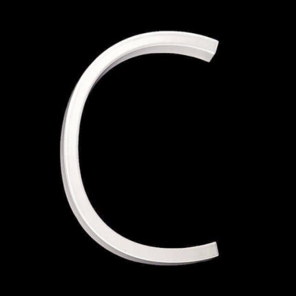 Hattem Numero civico bianco 12,5 cm - Numero civico ca