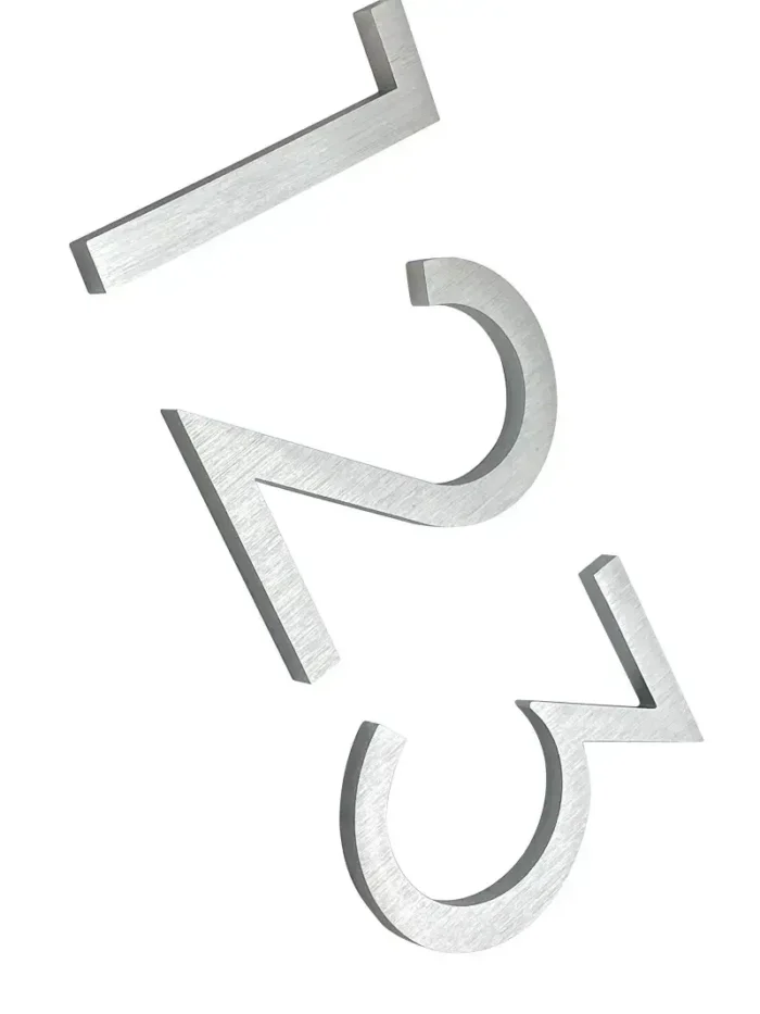 Kemp Numero civico Argento 15 cm - foto suggestiva