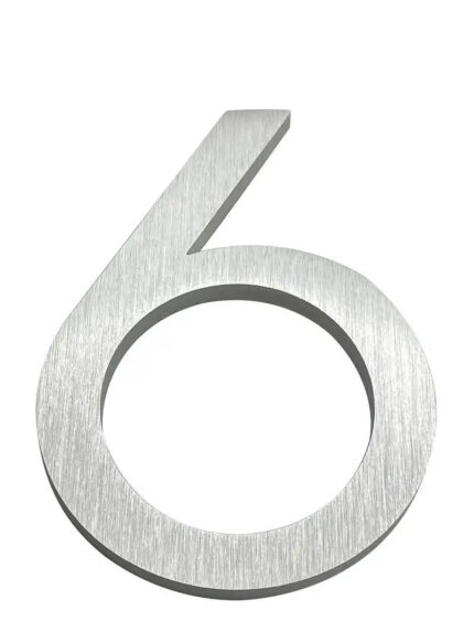 Numero civico Numero civico Argento 15 cm - numero civico 6
