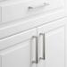 Silver handle - stainless steel - atmospheric photo 1