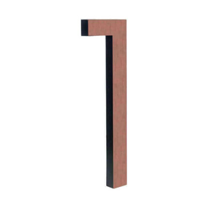 Husnummer Kobber 15 cm - Bronze husnummer - moderne luksus - 1