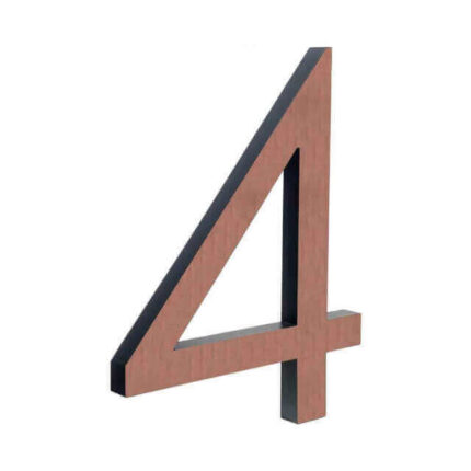 Husnummer Kobber 15 cm - Bronze husnummer - moderne luksus - 4