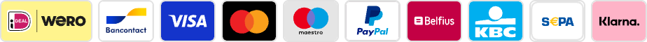 iDEAL | Wero, Bancontact, Visa, Mastercard, Maestro, PayPal, Belfius, KBC, SEPA, Klarna